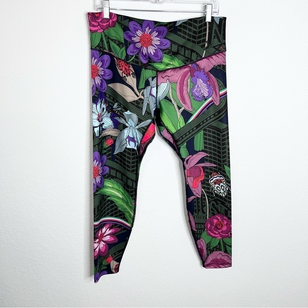 Nike Leggings Women 1X One Icon Clash Floral High Rise Tropical training run B25